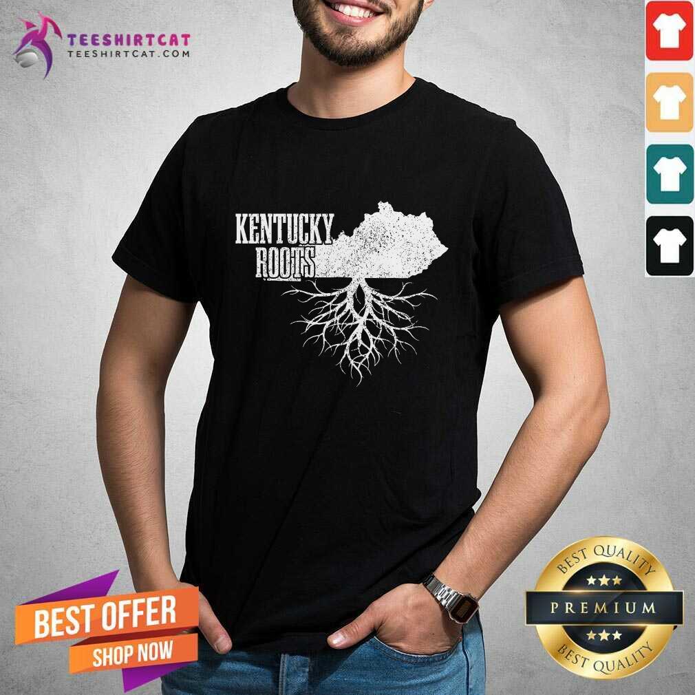 Original Kentucky Roots Vintage USA Patriotic Pride State Map T-Shirt
