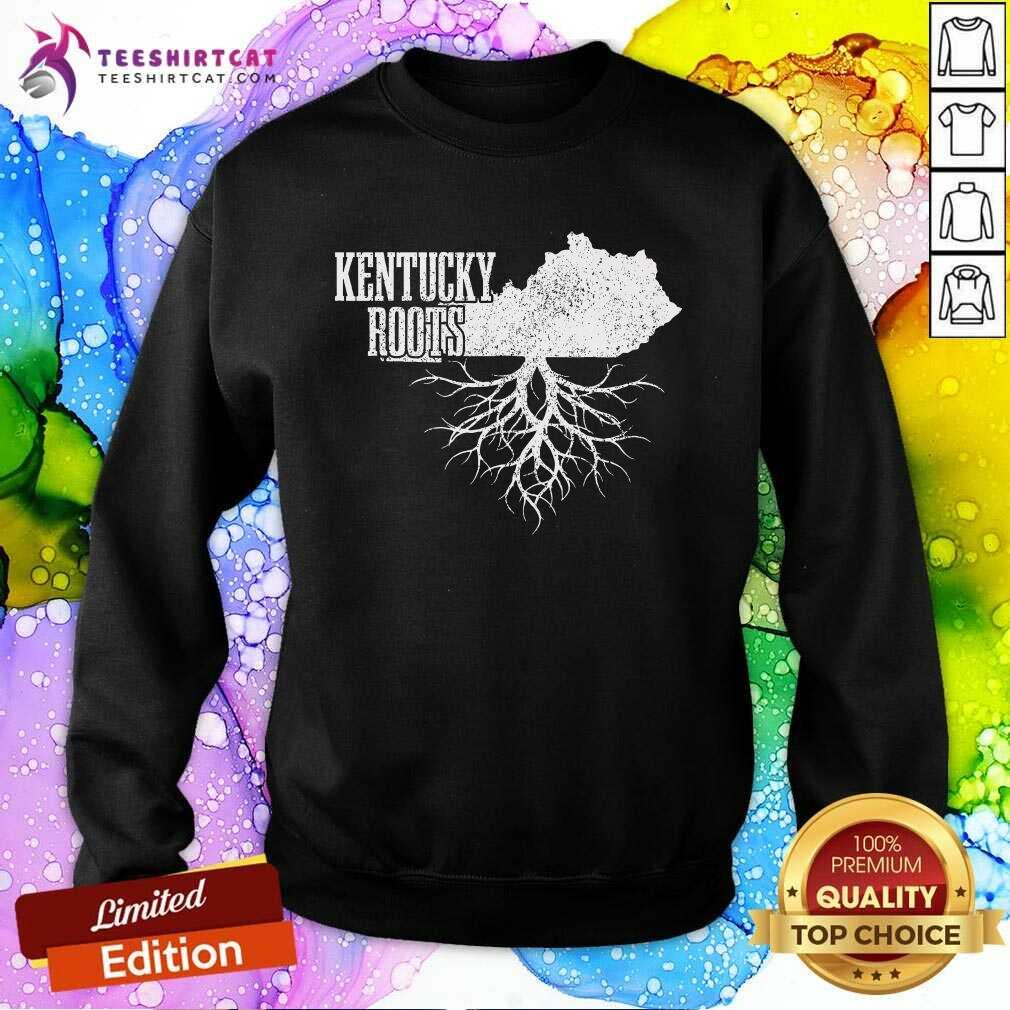 Original Kentucky Roots Vintage USA Patriotic Pride State Map Sweatshirt