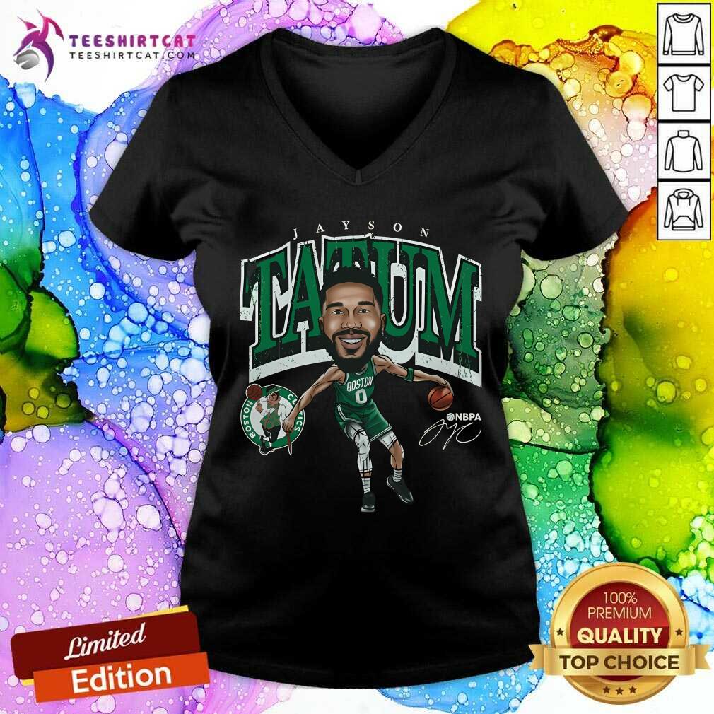 Premium Jayson Tatum Boston Celtics Cartoon V-neck