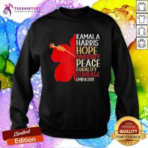Premium Kamala Harris 2024 Election Hope Equality Hibiscus Flower Sweatshirt