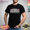 Premium Proud Conservative USA Flag T-Shirt