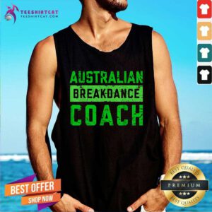 Pretty Australian Breakdancing Costume Coach Break Dancer Matching Tank-top