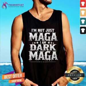 Pretty Elon Musk I'm Not Just Maga I'm Dark Maga Tank-top
