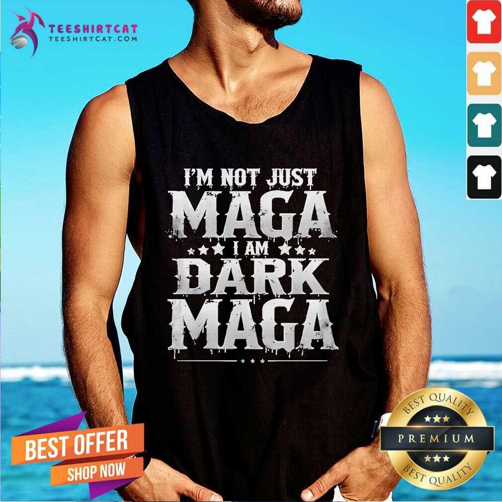 Pretty Elon Musk I'm Not Just Maga I'm Dark Maga Tank-top