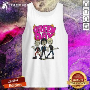 Pretty Walking Green Day Zombie Tank-top