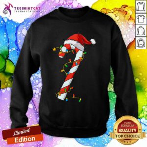 Top Christmas Candy Cane Santa Xmas Sweatshirt
