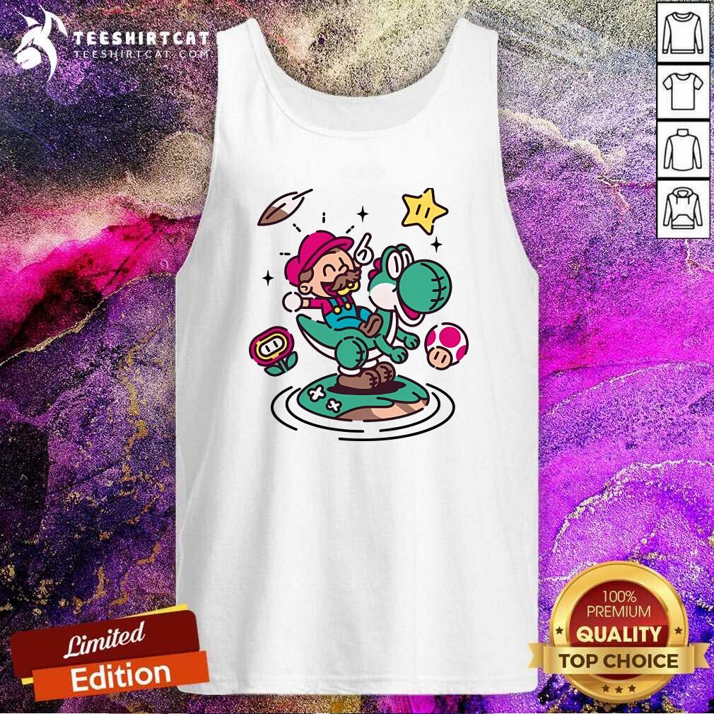 Top The Plucky Plumber Super Mario Tank-top