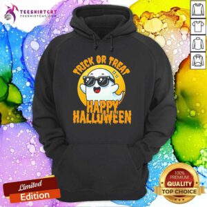 Top Trick Or Treat Halloween Spooky Ghost And Moon Hoodie