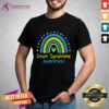 Top We Wear Blue And Yellow Down Syndrome Awareness T-Shirt