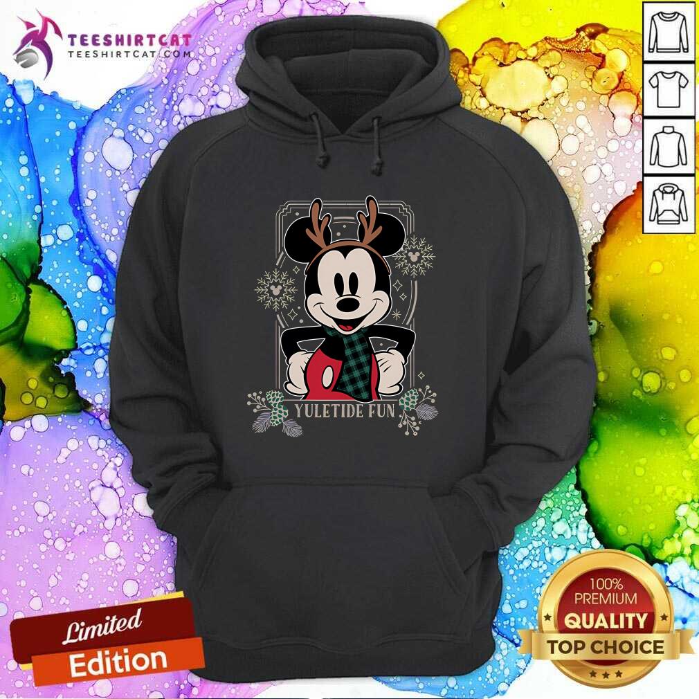 Funny Disney Mickey Mouse Yuletide Fun Hoodie