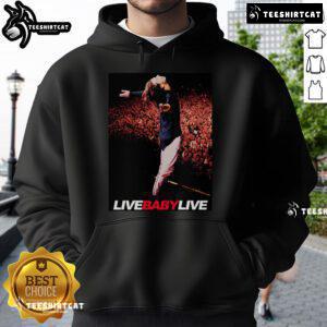 Trendy Hot Alternative Live Baby Hoodie featuring vibrant graphic design, perfect for casual streetwear style.