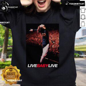 Trendy Hot Alternative Live Baby sweatshirt in vibrant colors, perfect for casual wear and music lovers.