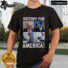 Hot Trump Victory T-Shirt celebrating Trump's 2024 election win with bold graphics and patriotic colors.
