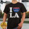 Nice I Love LA 405 Freeway Los Angeles T-Shirt featuring a vibrant design celebrating the iconic freeway and city.