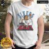 Official 76ers Tyrese Maxey Signature T-Shirt featuring bold graphics and team colors, perfect for fans and collectors.
