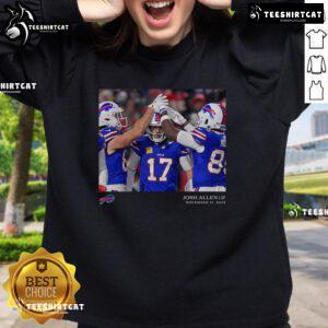 Official Allen Buffalo Bills NFL Flash Features Week 11 Sweatshirt in team colors, perfect for fans and game days.