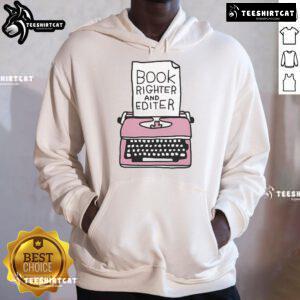 Cozy Official Book Writer and Editor Hoodie, perfect for writers, featuring a stylish design and comfortable fit.