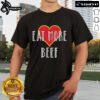 Official Dr Shawn Baker Eat More Beef T-Shirt showcasing a bold design promoting a carnivore diet lifestyle.