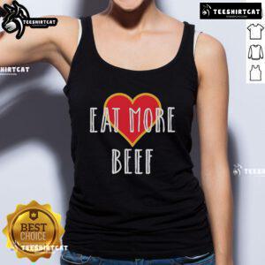 Dr. Shawn Baker wearing an 'Eat More Beef' tank top, promoting a carnivore diet and healthy lifestyle.