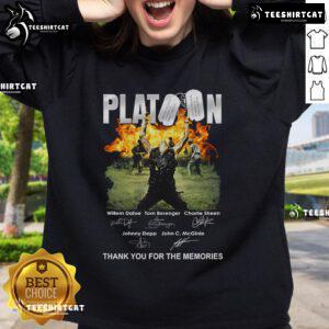 Official Phantoon Thank You For The Memories Sweatshirt displayed on a mannequin, featuring a stylish design and cozy fabric.