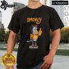 Orange Blooded Tennessee Hound cartoon graphic on a trendy t-shirt, perfect for dog lovers and Tennessee fans.