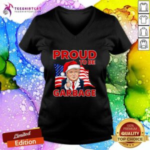Premium Trump 2024 Election Proud To Be Garbage Vote Trump President V-neck