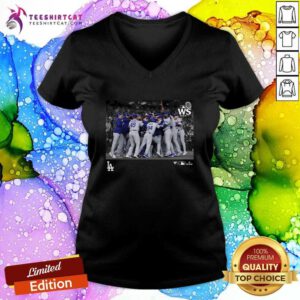 Pretty Los Angeles Dodgers Black 2024 World Series Champions MLB V-neck