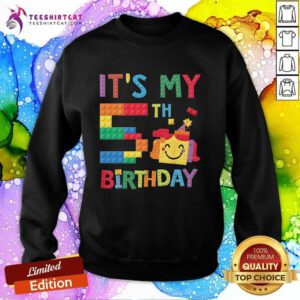 Pretty Master Builder 5th It's My 5th Birthday Brick Blocks Sweatshirt