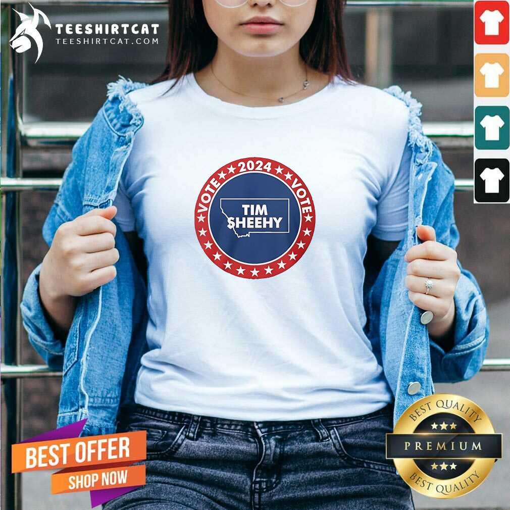 Pretty Vote Tim Sheehy Montana 2024 Us Election Souvenir V-neck