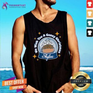 Pretty We Wish You A Coney Christmas Snow Tank-top