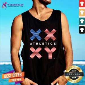Top Jennifer Sey Xx-Xy Athletics Flag USA Tank-top