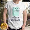 Funny 'I Followed My Heart And It Led Me To The Fridge' T-Shirt design, perfect for food lovers and humor enthusiasts.