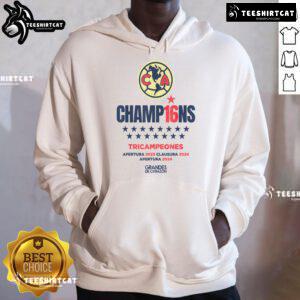 Good Club America Champions 2024 Opening Tournament hoodie featuring vibrant team colors and logo for loyal fans.