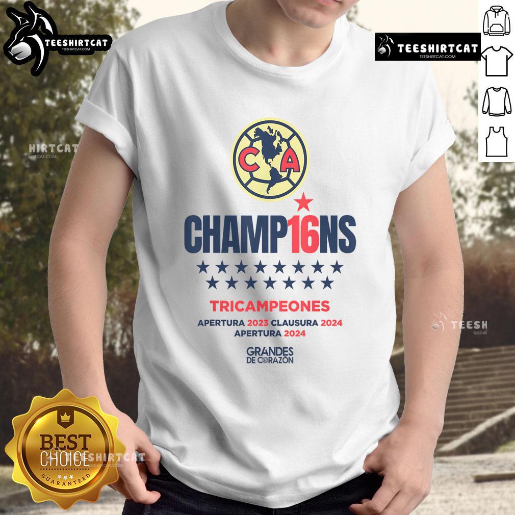 Alt Text: Good Club America Champions 2024 Opening Tournament T-Shirt featuring vibrant design and team colors.