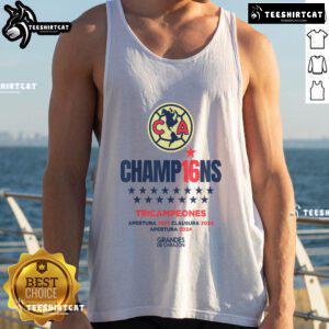 Good Club America Champions 2024 Opening Tournament tank top featuring vibrant team colors and logo design.