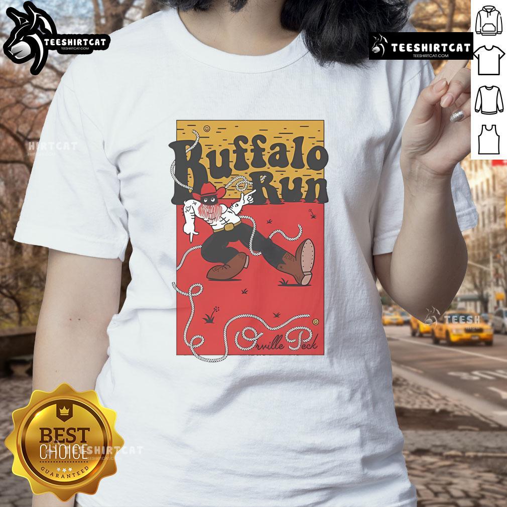 Good Orville Peck Buffalo Run Ladies Tee featuring a stylish design perfect for fans of country music and fashion.