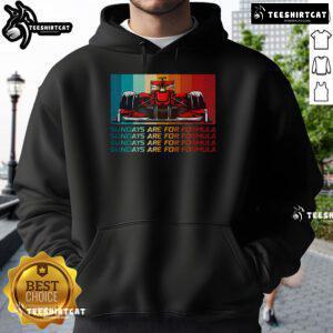 Cozy hoodie featuring 'Good Sundays Are for Formula Racing Lovers' design, perfect for motorsports and fast car enthusiasts.