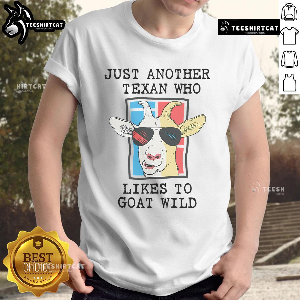 Good Texan Goat Rancher T-Shirt featuring a proud goat farmer in Texas, perfect for goat owners and enthusiasts.