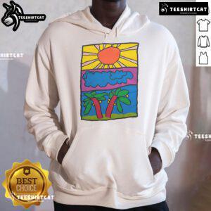 Good Vintage Doron Sun Light Cloud Nature Art Hoodie featuring a serene outdoor scene with vibrant colors and artistic design.
