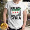 Stylish Hot Free Syria T-Shirt featuring a vibrant patriotic Syrian flag design, perfect for showing support.