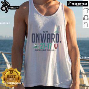 Hot Notre Dame Fighting Irish Kelly Green tank top for 2024 College Football Playoff First Round, stylish and vibrant design.