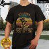 Nice Delta Dawns vintage sunset t-shirt featuring cowboy boots and a floral design, perfect for casual wear.
