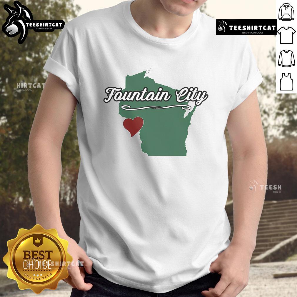 Nice Fountain City, Wisconsin souvenir t-shirt featuring a vibrant design celebrating this charming USA city.