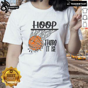Nice Hoop There It Is Basketball Ladies Tee featuring a stylish design perfect for basketball lovers and casual wear.