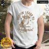 Trendy vintage Western owl t-shirt featuring 'Nice Hootin Leads To Hollerin' text and a stylish owl graphic.