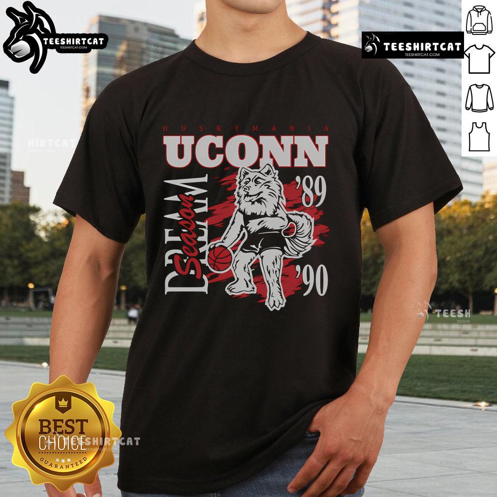 Alt Text: Nice Husky Mania Dream Season Basketball Team Lover T-Shirt featuring a vibrant design perfect for fans and athletes.