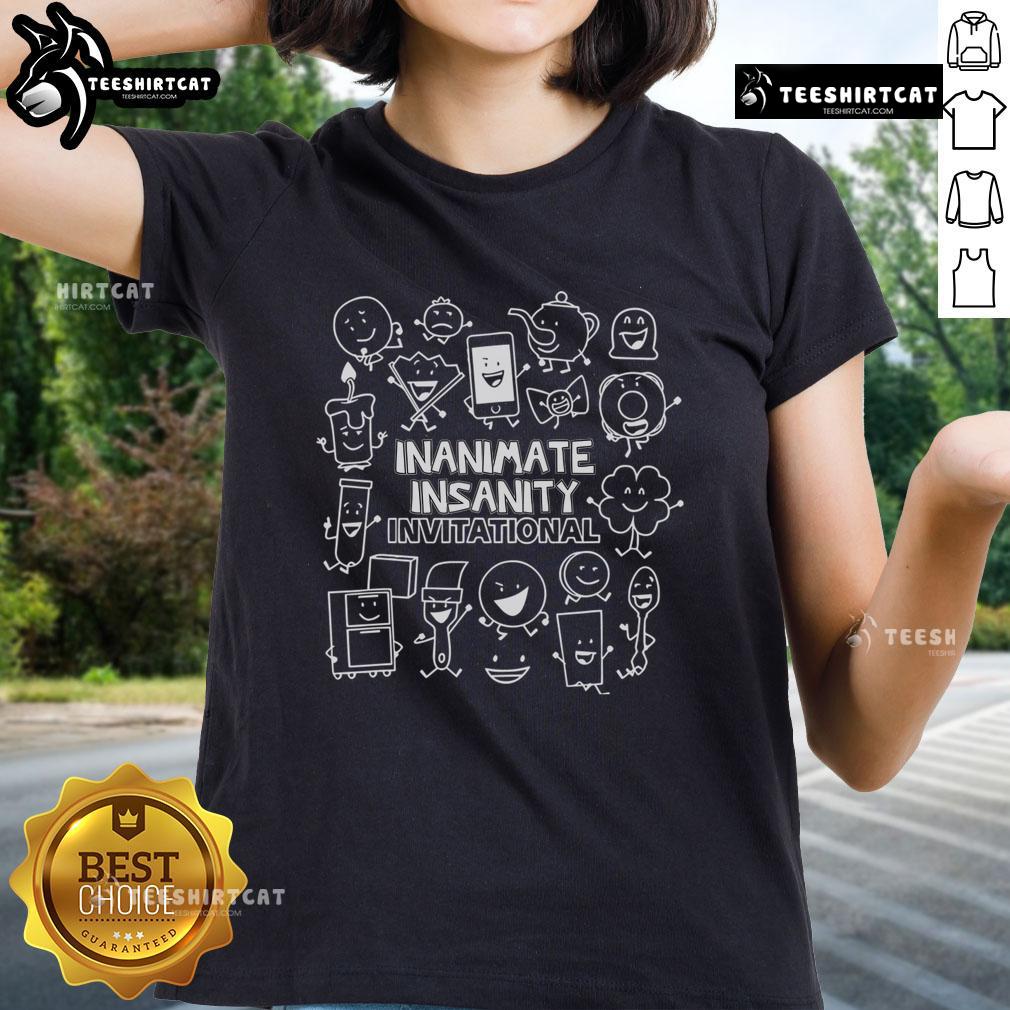 Alt Text: Cute Lover Matching Ladies Tee from Nice Inanimate Insanity Invitational, featuring vibrant designs and playful graphics.