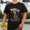Nice It's Ok To Be Different Autism Awareness T-Shirt featuring colorful design promoting acceptance and inclusivity.