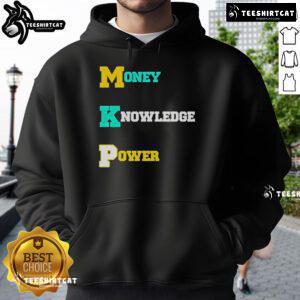 Comfortable Nice Money Knowledge Power Hoodie in black, perfect for casual wear and showcasing your unique style.