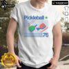 Nice Pickleball '76 vintage oatmeal t-shirt featuring retro design and playful graphics for pickleball enthusiasts.